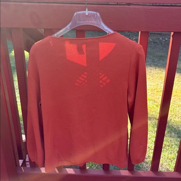 Cable & Gauge Orange Blouse - Picture 2 of 3